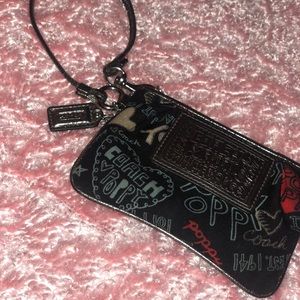 COACH small black wallet/wristlet